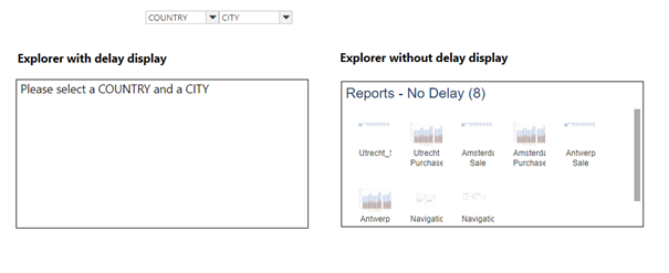 MarketingTracker explorer with delayed display